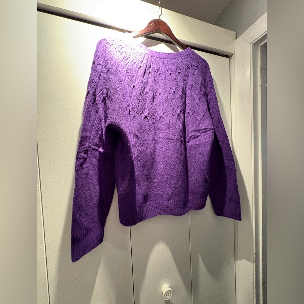 Purple Women's Sweater - Picture 2 of 4